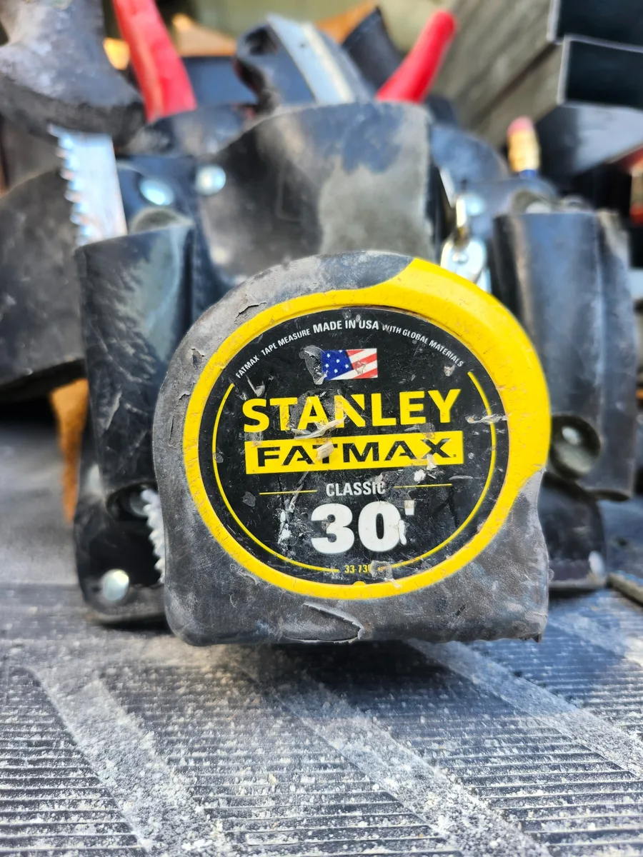 Field-used STANLEY FATMAX 30 foot tape measure